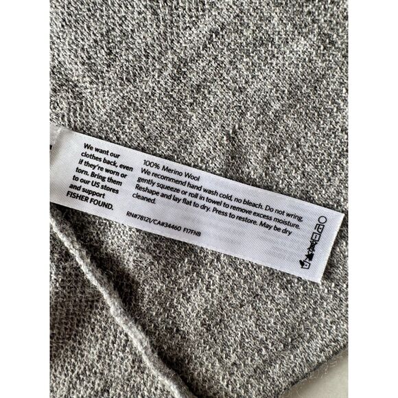 Eileen Fisher Colorblock Merino Wool Poncho Cardigan OS — Luxe & Cozy - Picture 5 of 5